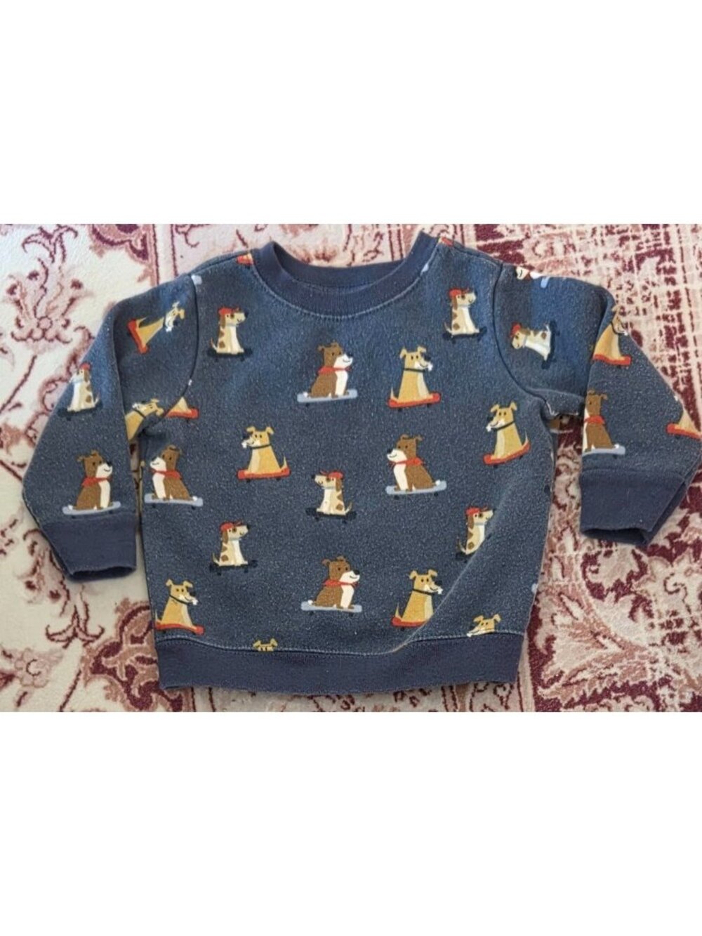 Garanimals Infant Fleece Sweatshirt Puppy Dog & Skateboard Print Size 6-9M